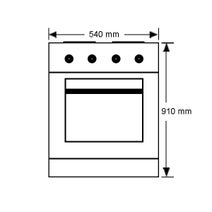 Chef CFG504SA 54cm Freestanding Natural Gas Oven/Stove hero image