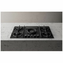 Elica NikolaTesla Flame Gas Cooktop with Integrated Rangehood Filtered NIKOLATESLAFLBLF88 hero image