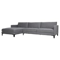 Ostro Freycinet 4 Seater Left Hand Chaise Sofa Grey Stone U6250ZLHFMERGST hero image