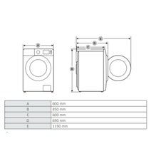 Samsung 8.5kg QuickDrive Front Load Washing Machine WW85M74GNOR hero image