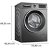 Bosch Series 6 9kg Front Load Washing Machine with i-DOS Cast Iron Grey WGG2441RAU image NaN