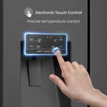 Hisense 632L Side by Side Refrigerator Black Steel HRSBS632BW hero image