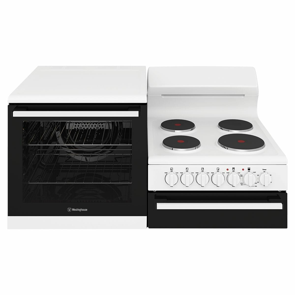 Westinghouse Elevated Electric Oven Stove WDE132WC L Appliances