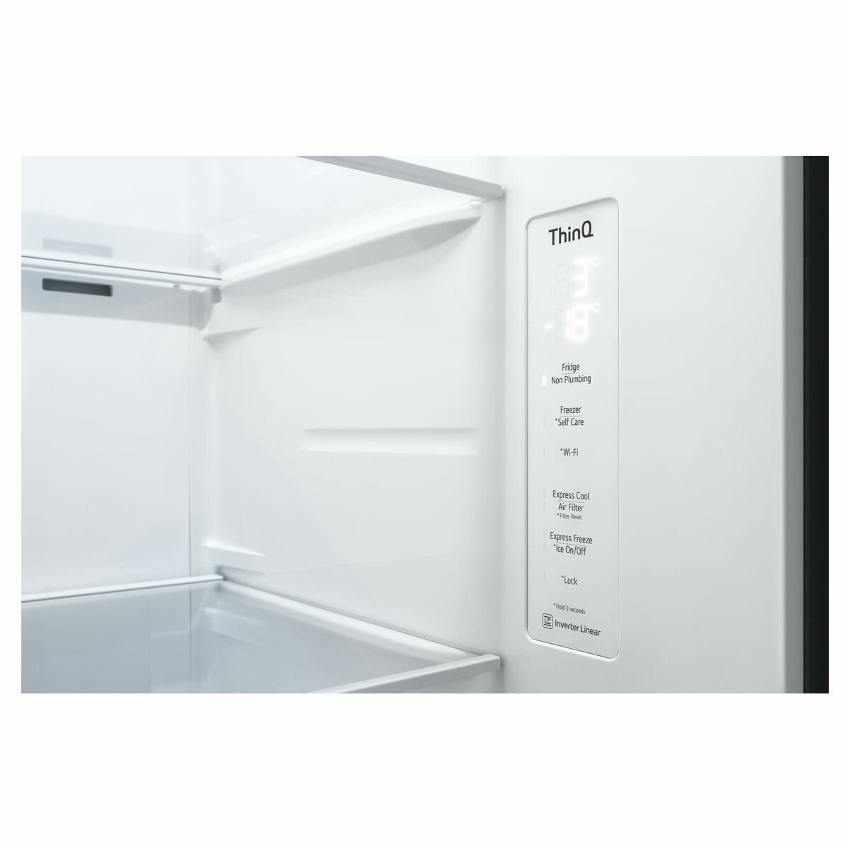 LG 635L Side by Side Frost Free Non Plumbed Fridge GS-N635PL hero image