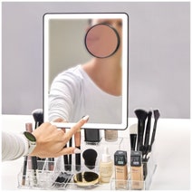 Homedics Radiance LED Beauty Mirror with Organiser- Black MIR-LB3000-BK-AU hero image