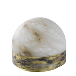 CTO Lighting Lucid 300 Table - Alabaster and Silver LUCTA3HAOS hero image