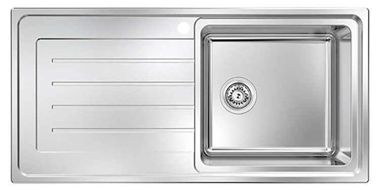 Abey LGP120R Lago Plus Single Bowl Left Hand Drainer Sink hero image