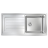 Abey LGP120R Lago Plus Single Bowl Left Hand Drainer Sink image NaN