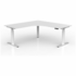 OLG Agile+ Adjustable 90 Degree Workstation 1800x1800x750 White Worktop with White Frame OG_AG3MEW181875WWLH image NaN