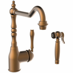 Armando Vicario 400073BR Provincial Kitchen Mixer With Side Spray hero image