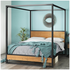 Zinus Queen Canopy Bed Frame Black AU-IRPBHC-14Q image NaN
