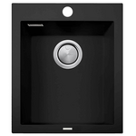 Oliveri Santorini Standard Single Bowl Topmount Sink Matte Black ST-MB1531-OF hero image