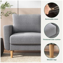 Zinus 2 Seater York Sofa Grey AU-USSTD2ZC-59G hero image