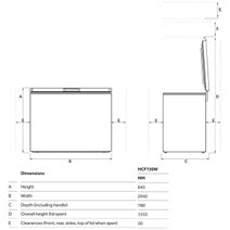 Haier 692L Series 300 Hybrid Chest Freezer White HCF720W hero image
