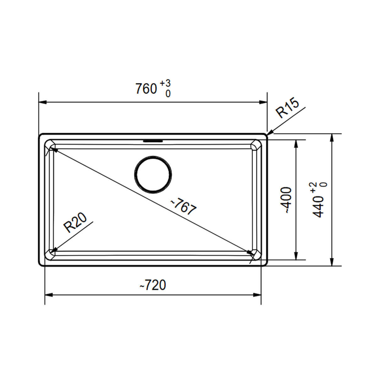 Franke Maris 720mm Single Bowl Topmount Sink - Stone Grey MRG610-72SGB hero image