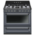 Smeg 90cm Victoria Dual Fuel Cooker Slate Grey TRA90SG2 image NaN