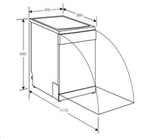Delonghi DEDW45S 45cm Slimline Freestanding Dishwasher hero image