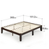 Zinus Queen Moiz Timber Wood Bed Base Dark Brown AU-RWPBD-14Q image NaN