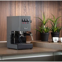 Gaggia Classic E24 Grey Coffee Machine & Coffee Grinder Package DMGNCEVOGREYBUN hero image