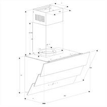 Linarie 60cm Gruissan Black Canopy Rangehood RAHSL60B3 hero image