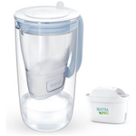 Brita 2.5L Glass Jug Water Filter Soft Blue 1053524 hero image