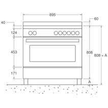Bertazzoni 90cm Professional Yellow Dual Fuel Freestanding Oven PRO96L1EGIT hero image
