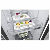 LG 655L Side By Side Frost Free Fridge with InstaView Door-in-Door GS-VB655MBL hero image