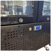 Schmick 694L Two Door Heated Glass Beverage Refrigerator Black SK668-B-HD hero image