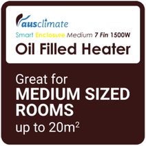 Ausclimate SmartEnclosure Medium 7 Fin 1500W Oil Filled Heater ACOC157 hero image
