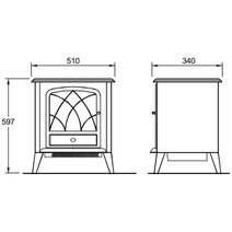Dimplex Electric 2000W Fireplace Heater RITZ-C hero image