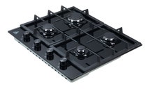 Trinity 60cm Gas Cooktop 4 Burners Black Glass TRG604BK hero image