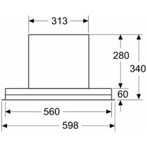 Bosch 60cm Series 6 Integrated Rangehood Matte Black DBB67DP60A hero image