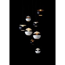 DCW Editions Here Comes The Sun 450 Pendant Light - Black and White HCS450BLWH hero image