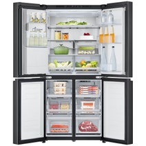 LG 506L French Door Fridge with Slim In-Door Ice and Water Dispenser Matte Black GF-L500MBL hero image