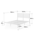 Zinus Kai Double Metal and Bamboo Bed Frame White AU-FBOBH3ZC-35D image NaN