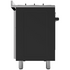 Glemgas 90cm Matte Black Dual Fuel Freestanding Oven GA965GEMB image NaN