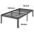 Zinus Single Metal Bed Frame Black AU-MPRC-16S image NaN