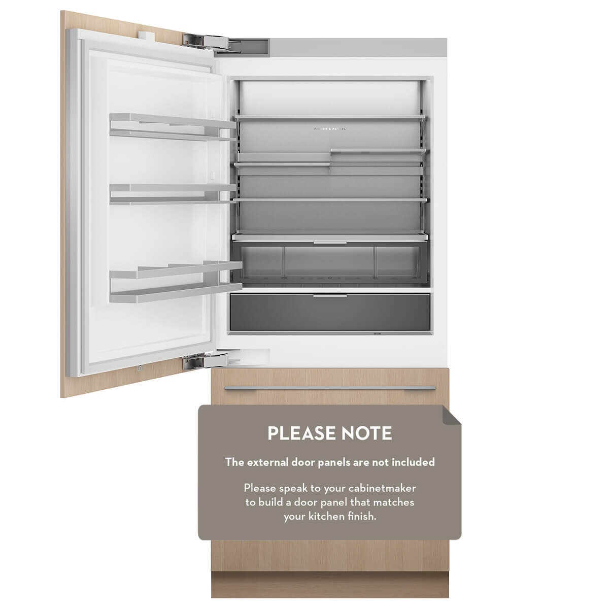 Fisher & Paykel Series 11 555L Integrated Refrigerator Freezer with Ice and Water Left Hinge RS9121WLUVE1 hero image