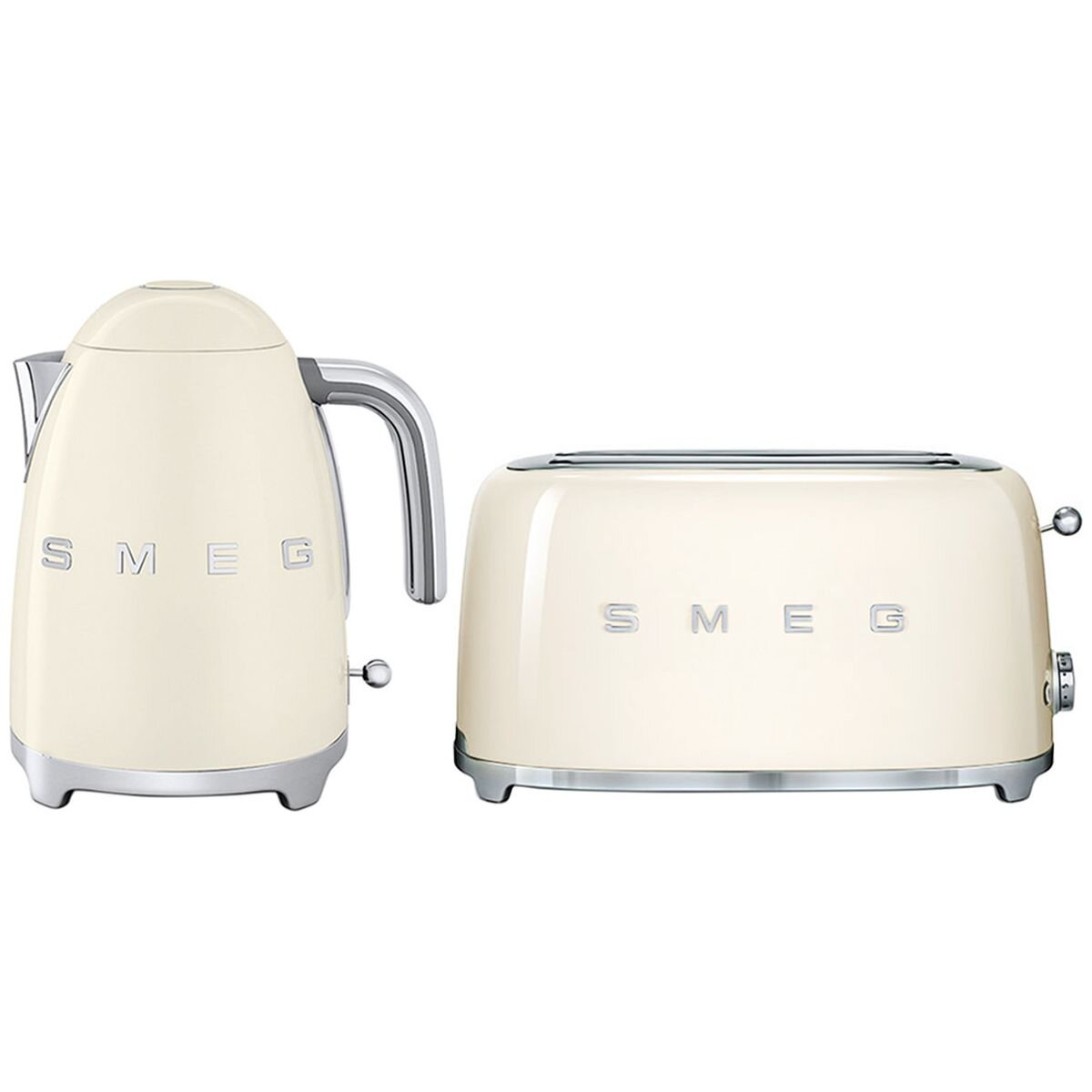 Cream 4 slice toaster and kettle set shop