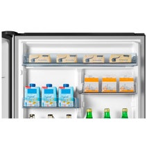 Hisense 417L Bottom Mount Refrigerator Taupe Steel HRBM418D hero image