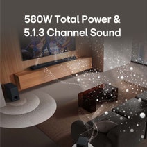 LG 5.1.3Ch Dolby Atmos Sound Bar with Rear Speakers S80TR hero image