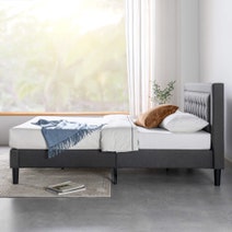 Zinus Dachelle Queen Fabric Upholstered Bed Frame Dark Grey AU-CSPB-Q hero image