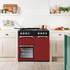 Beko 90cm Multifunction Dual Fuel Burgundy Freestanding Oven/Stove BRC916GMB-R image NaN