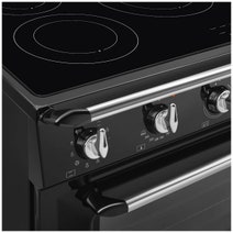 Smeg 90cm Victoria Freestanding Cooker with Induction Hob Black TR90IMBL hero image