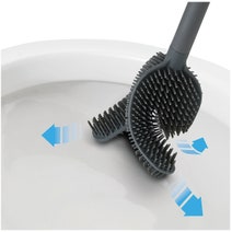 Joseph Joseph Flex 360 Luxe Toilet Brush Stainless Steel 70583 hero image