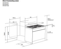 Westinghouse 90cm Dual Fuel Freestanding Oven-Stainless Steel WFE9515SD hero image