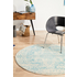 Rug Culture Evoke Small White Blue Rug 150X150CM - EVO-253-WBLU-150X150 image NaN