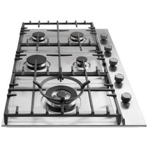 Omega 90cm Natural Gas Cooktop with Wok Burner Stainless Steel OCG905WX hero image