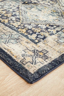 Rug Culture Legacy Extra Large Multi-coloured Rug 500X80CM - LEG-857-NAVY-500X80 hero image