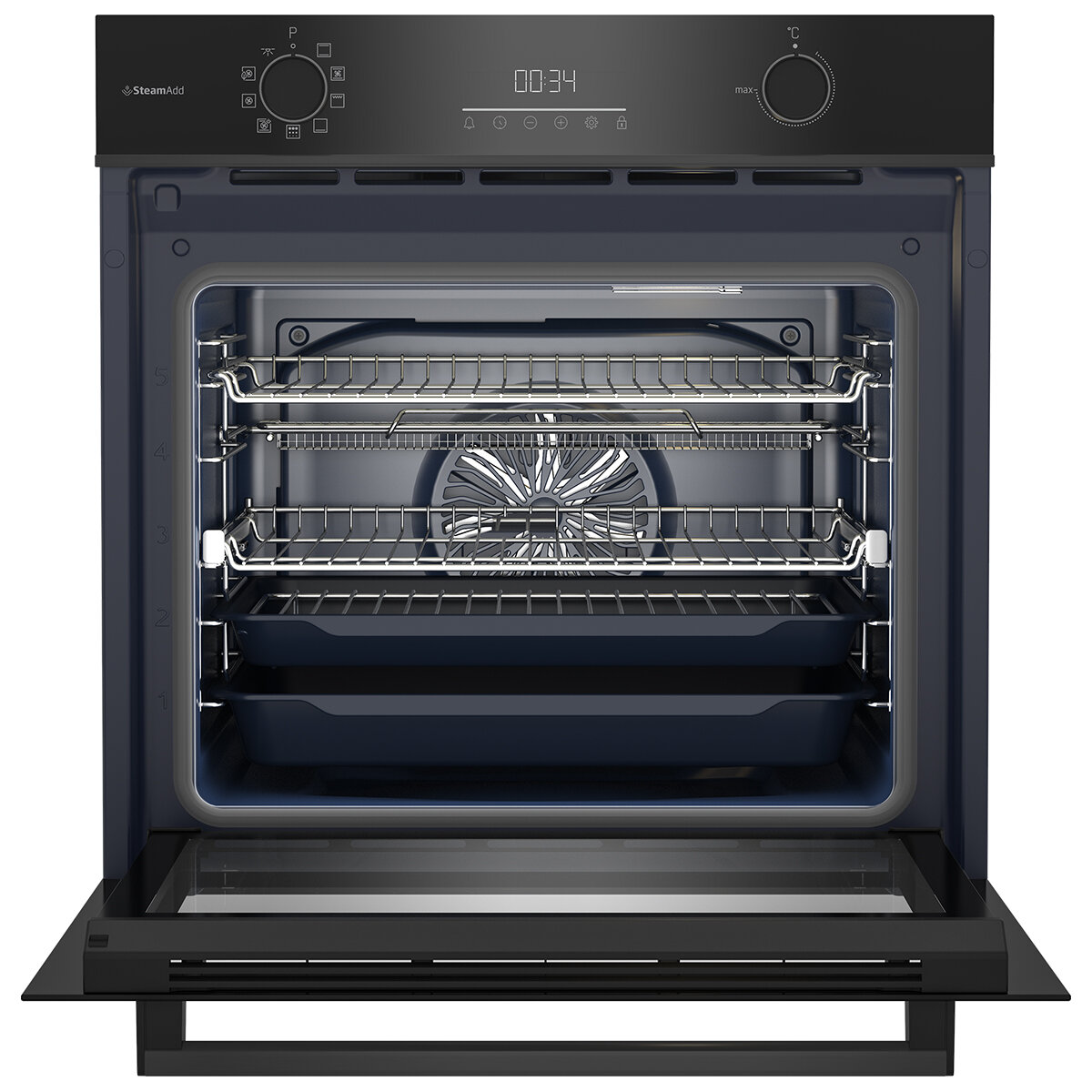 Beko 60cm Multifunction Oven with SteamAdd and Airfry BBO6851MDX hero image